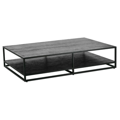 Bartola Rectangle Cocktail Table in Matte Black