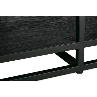 Bartola Rectangle Cocktail Table in Matte Black
