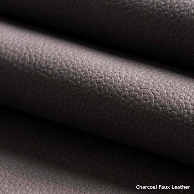 Charcoal Faux Leather Sample