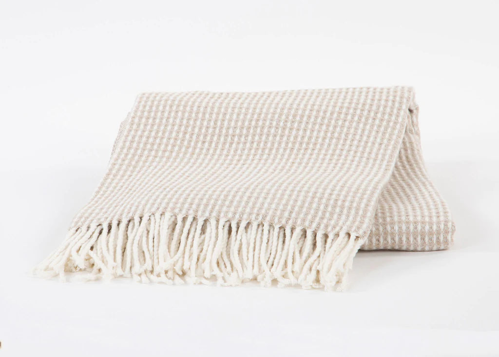 Waffle Weave Recycled Cotton Throw