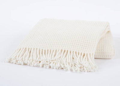 Waffle Weave Recycled Cotton Throw