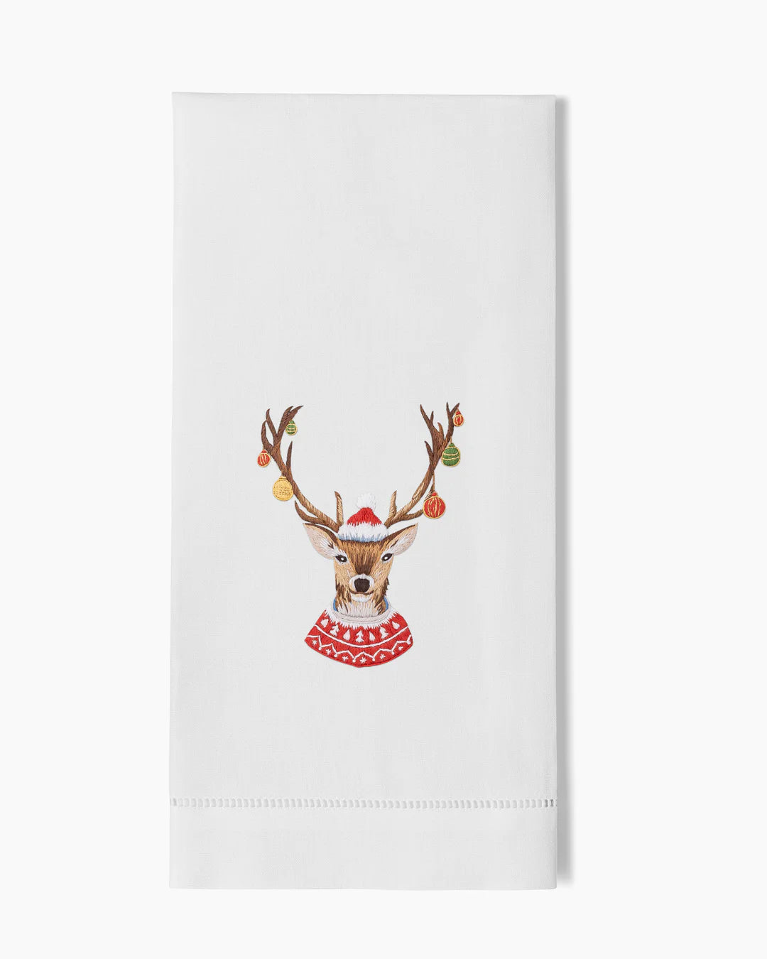 Ornament Antlers Hand Towels, Set of Two
