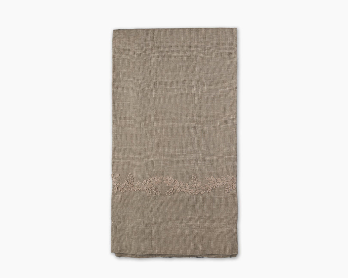 Prism Vine Linen Hand Towels in Sand, Set of Two