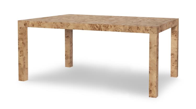 Parsons Small Burl Dining Table