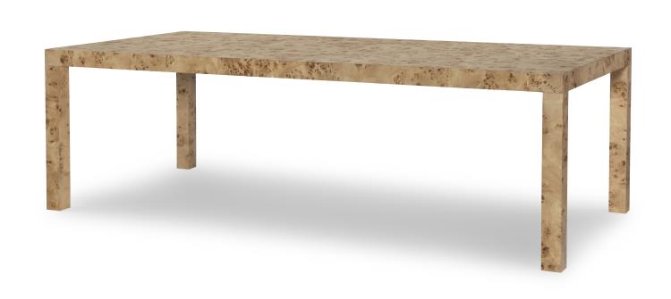 Parsons Large Burl Dining Table