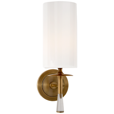 Drunmore Single Sconce with Crystal and Glass Shade