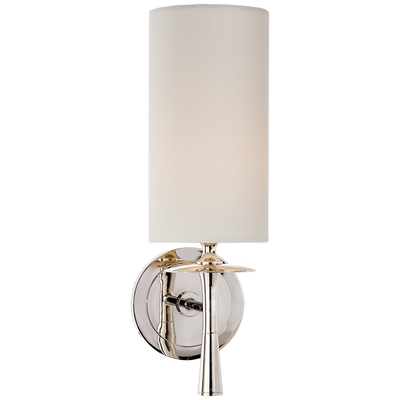 Drunmore Single Sconce with Linen Shade
