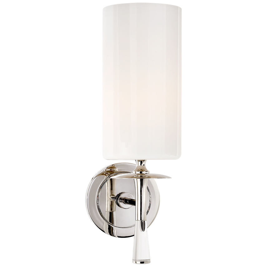 Drunmore Single Sconce with Crystal and Glass Shade
