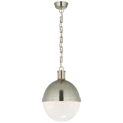 Hicks Large Pendant with White Glass