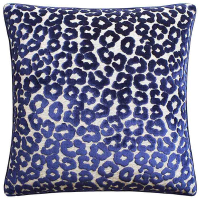 Wild Cat Pillow in Navy