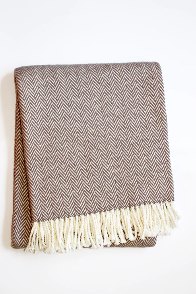 Herringbone Plush Throw