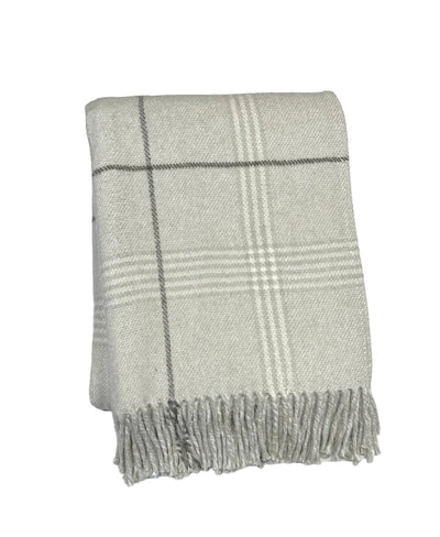 Windowpane Plaid Throw