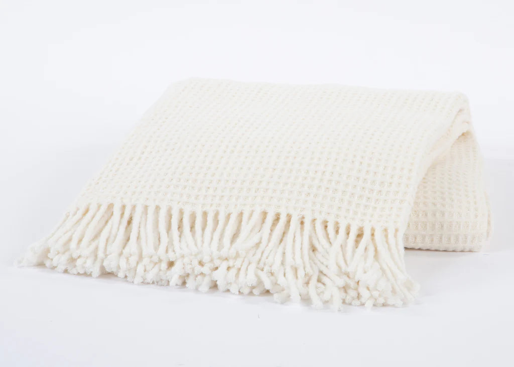 Waffle Weave Recycled Cotton Throw