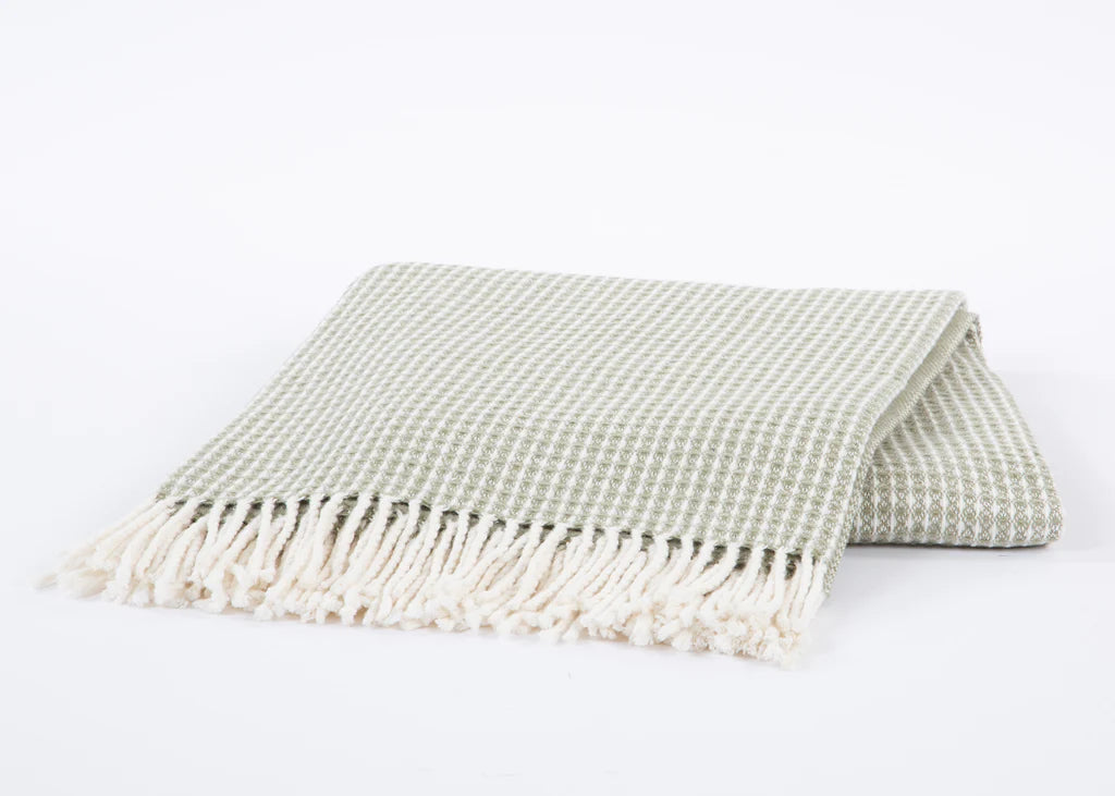 Waffle Weave Recycled Cotton Throw