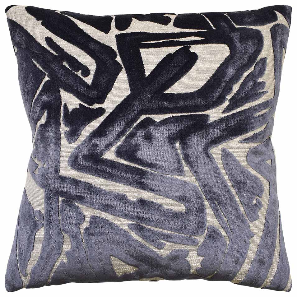 Depiction Pillow in Slate