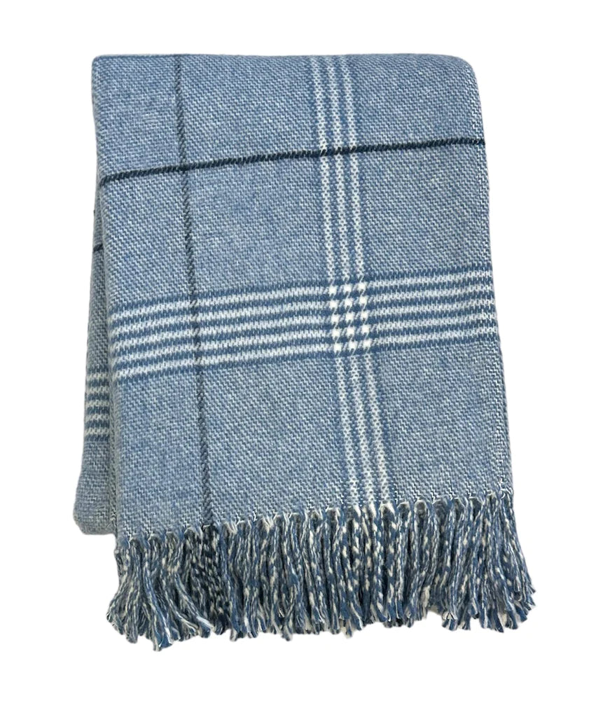 Windowpane Plaid Throw