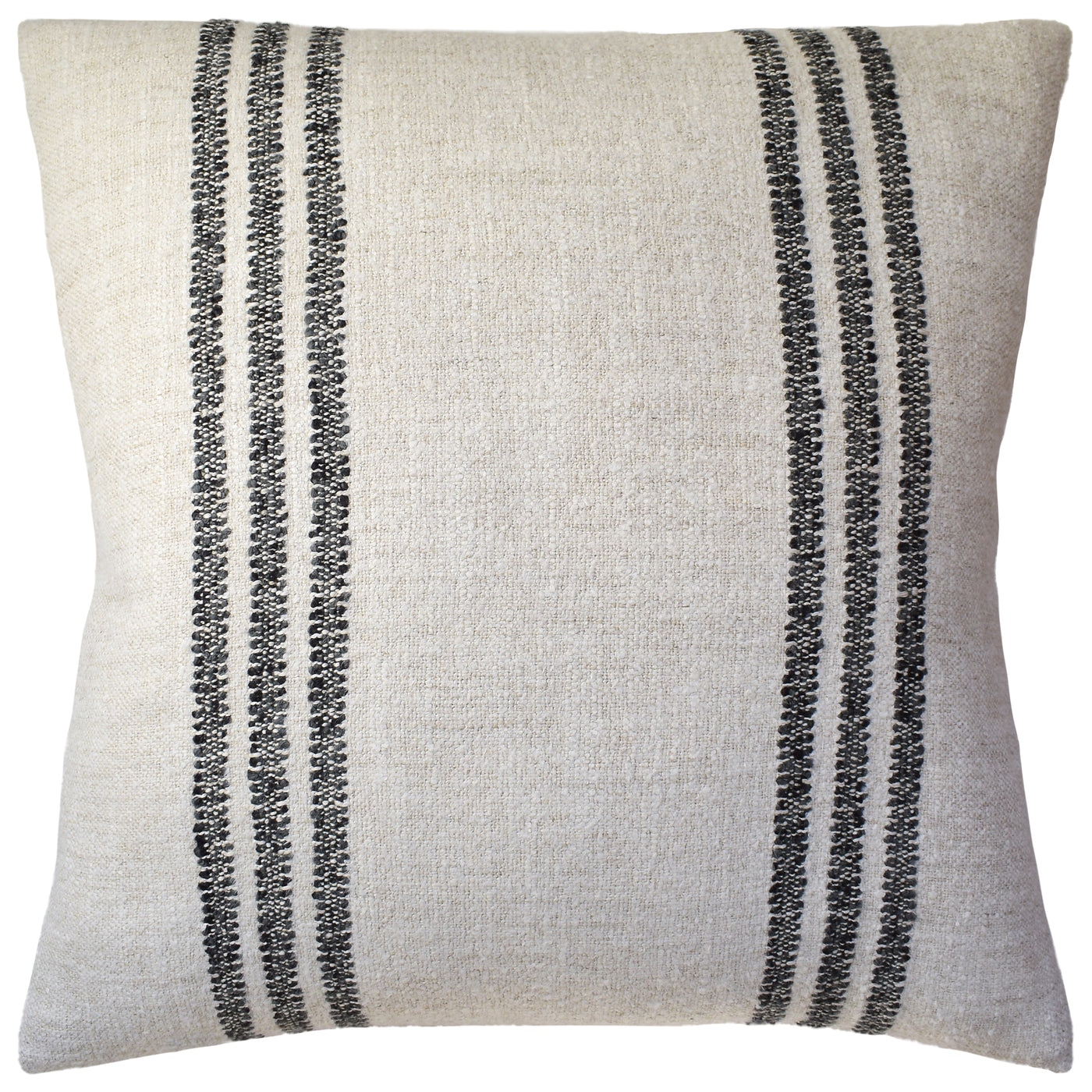 Karphi Stripe Pillow in Charcoal