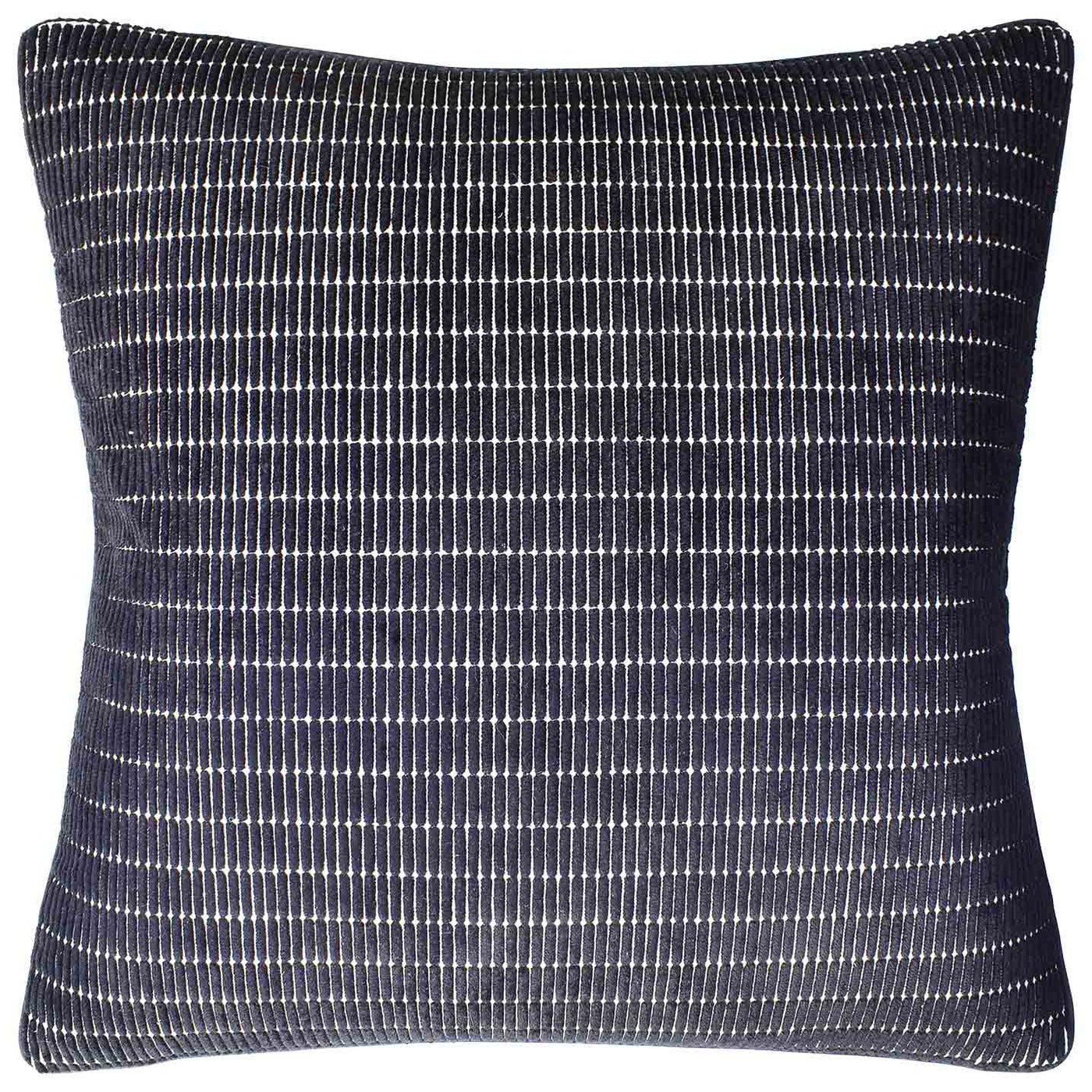 Tally Stripe Pillow in Noir