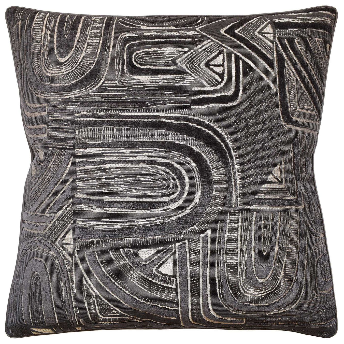 Timbre Velvet Pillow in Ebony