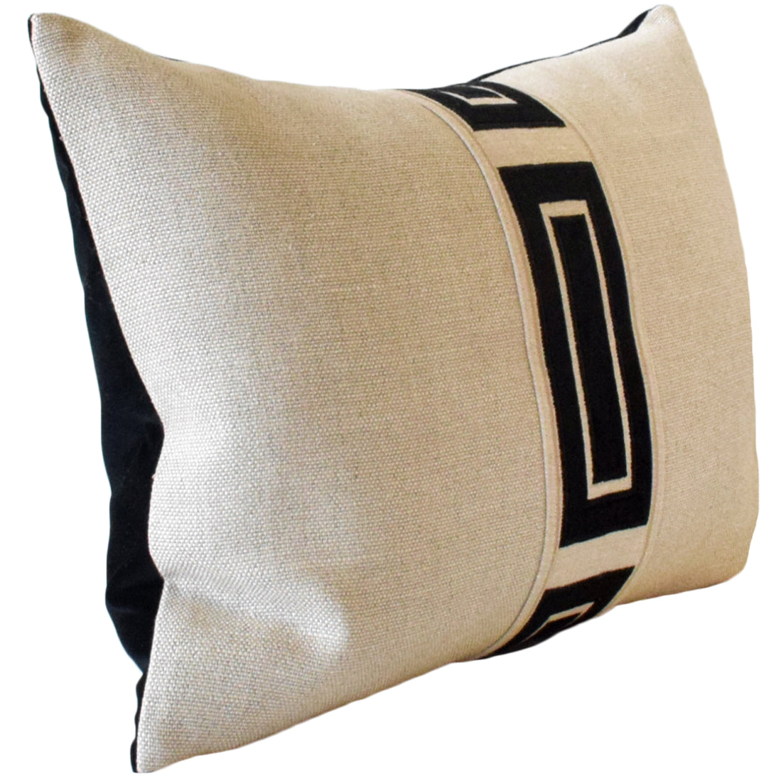 Giorgio Linen Ingot Pillow in Raven