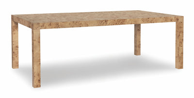 Parsons Burl Dining Table