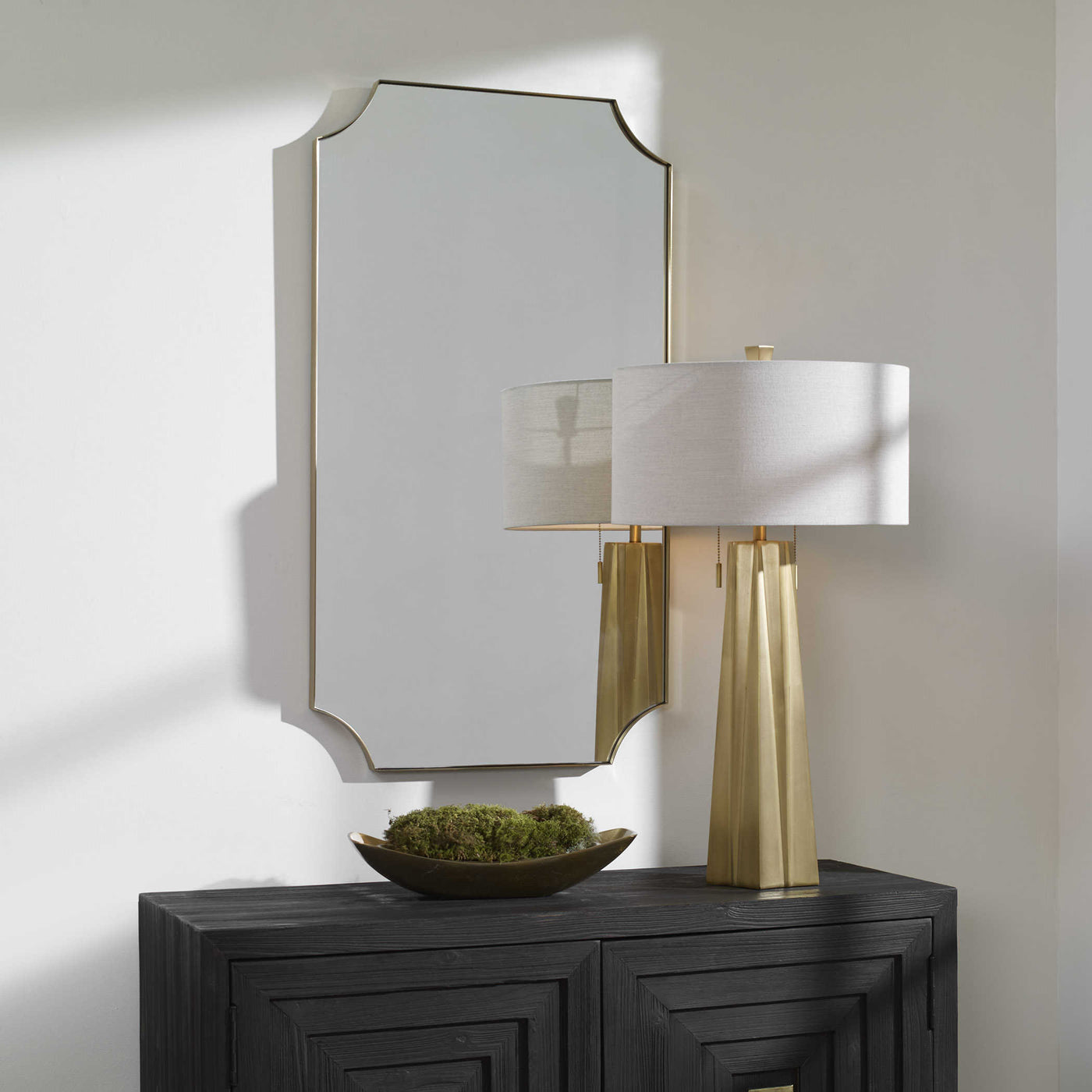 Lennox Mirror- Brass