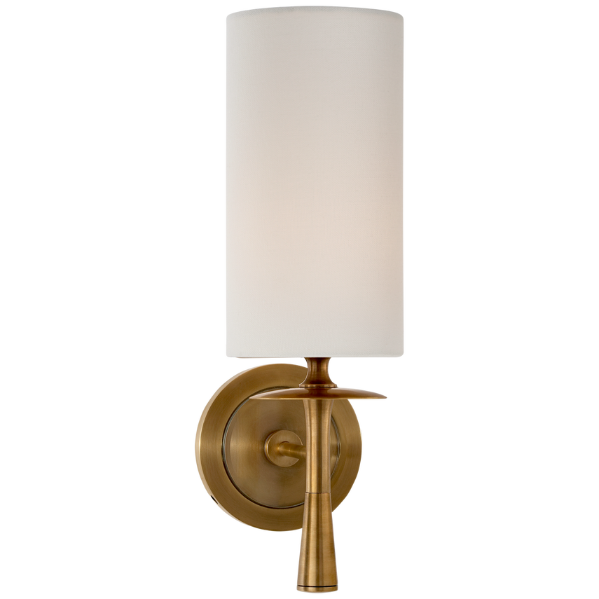 Drunmore Single Sconce with Linen Shade