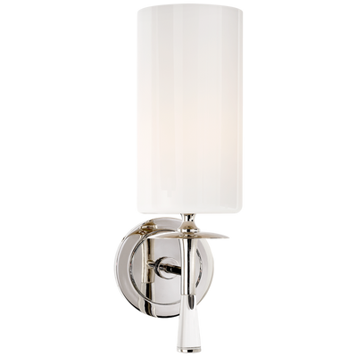 Drunmore Single Sconce with Crystal and Glass Shade