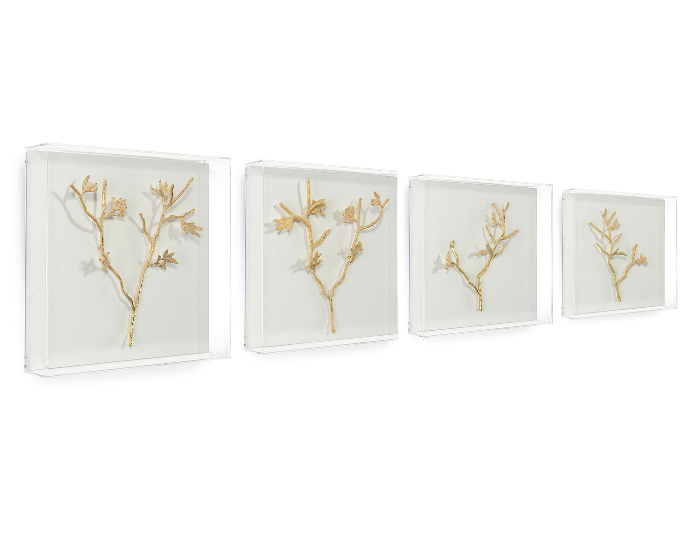 Gold Stems, set of four