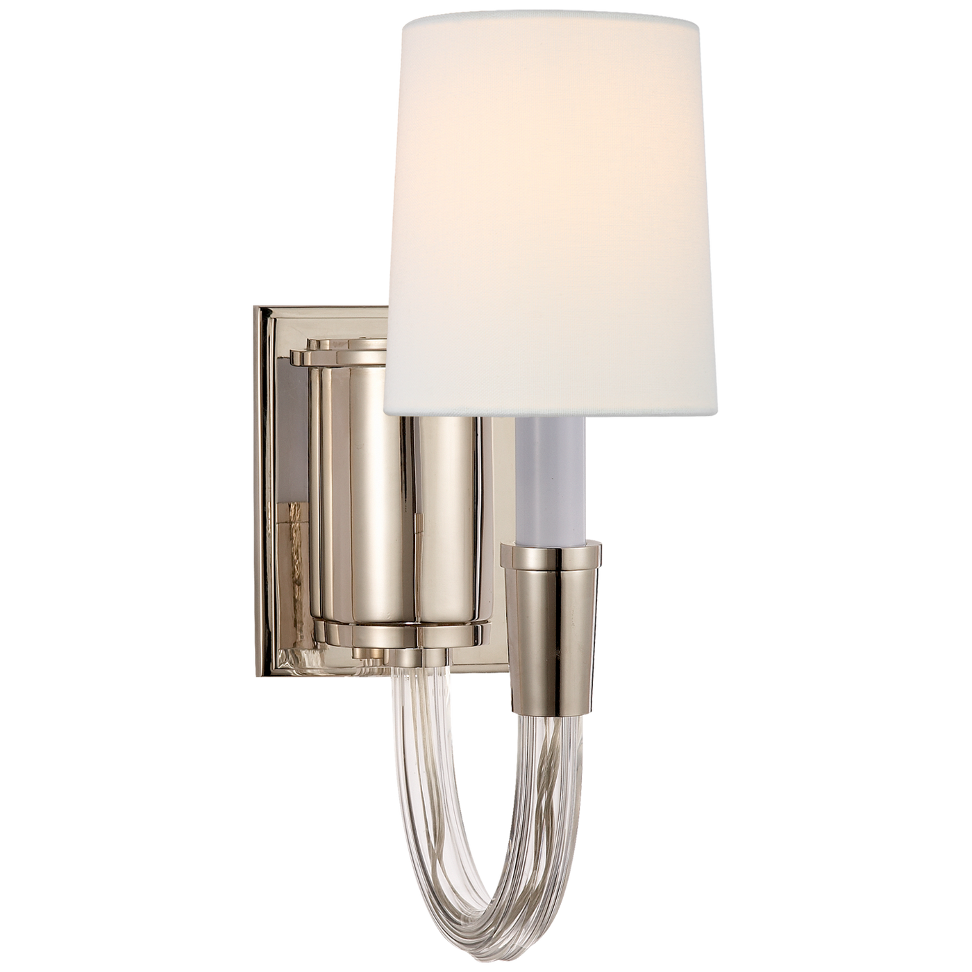 Vivian Single Sconce with Linen Shade