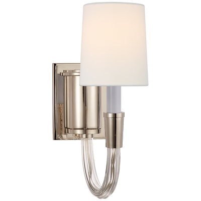 Vivian Single Sconce with Linen Shade