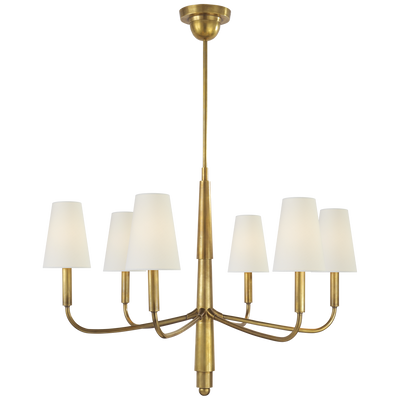 Farlane Small Chandelier with Linen Shades