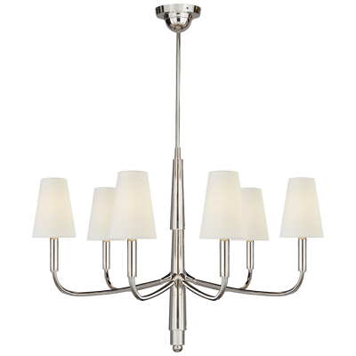 Farlane Small Chandelier with Linen Shades