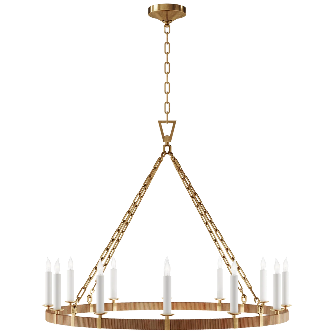 Darlana Large Wrapped Ring Chandelier