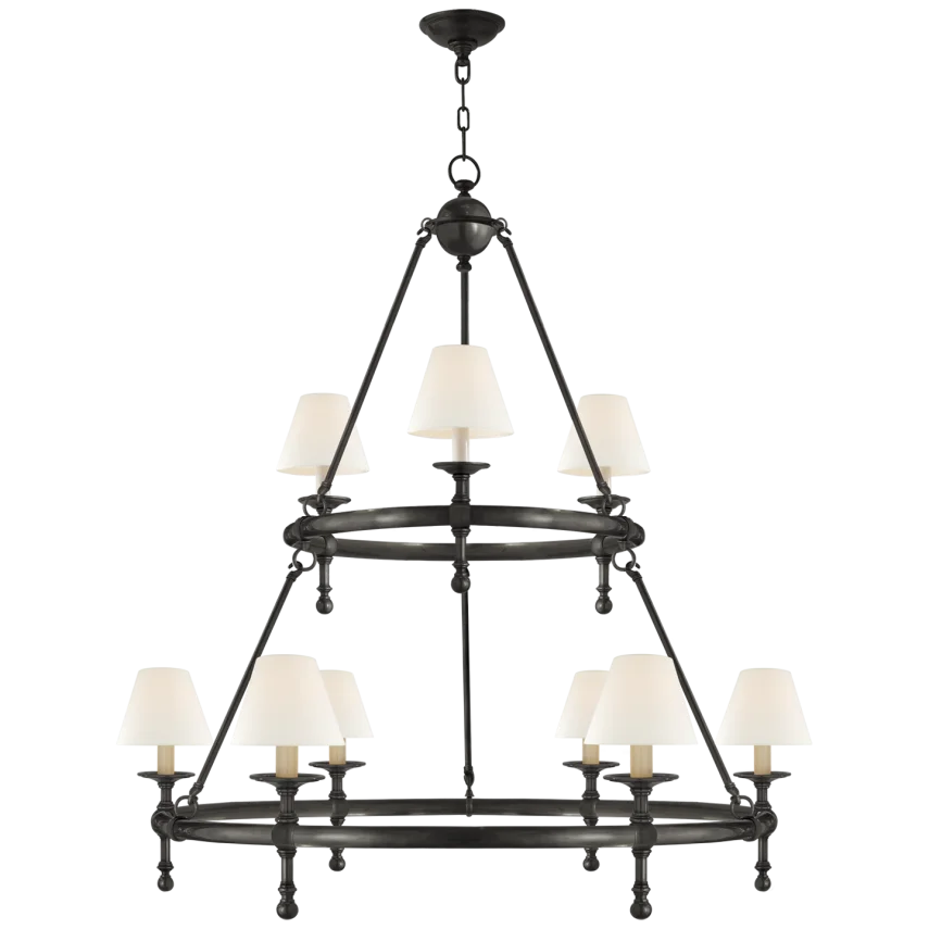 Classic Two-Tier Ring Chandelier