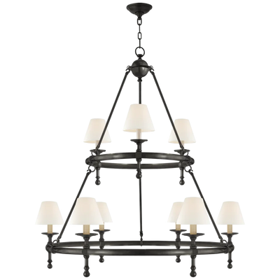 Classic Two-Tier Ring Chandelier