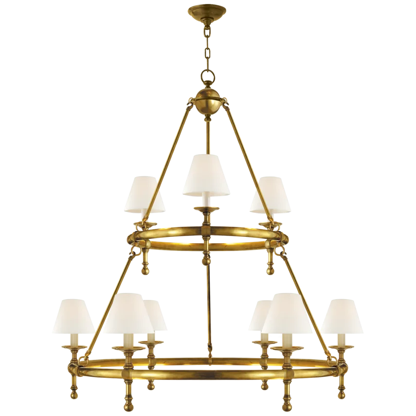 Classic Two-Tier Ring Chandelier