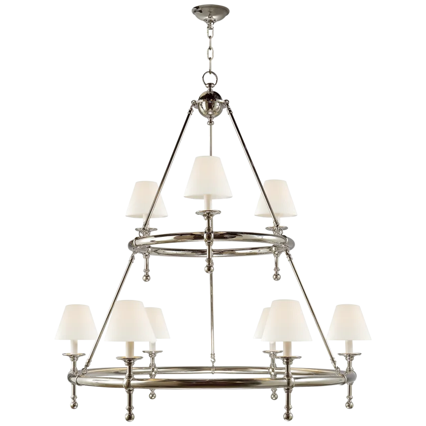 Classic Two-Tier Ring Chandelier