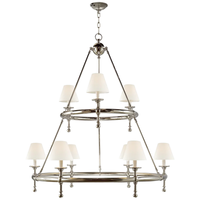 Classic Two-Tier Ring Chandelier